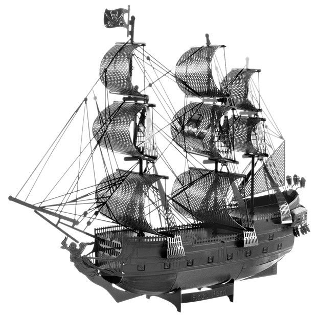 Steel Model Kit (small) - Black Pearl Ship - BLACK
