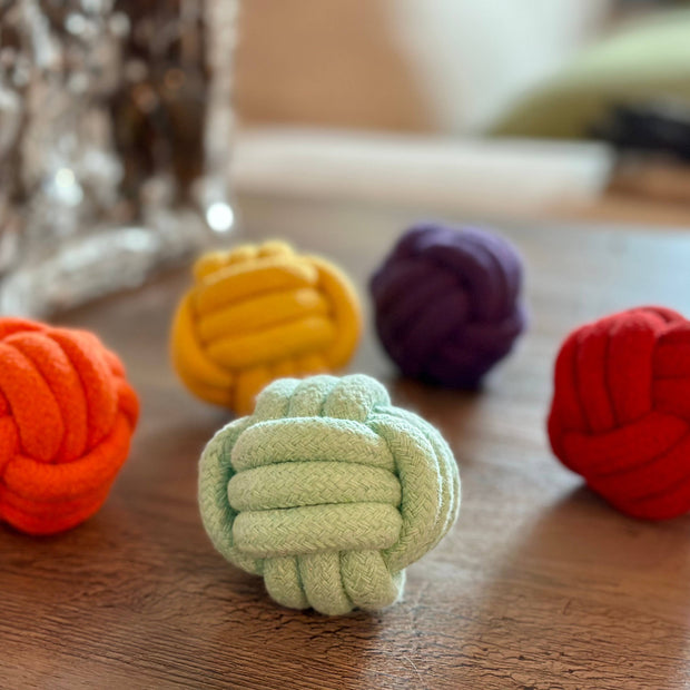 Handmade Sustainable Colorful Rope Balls