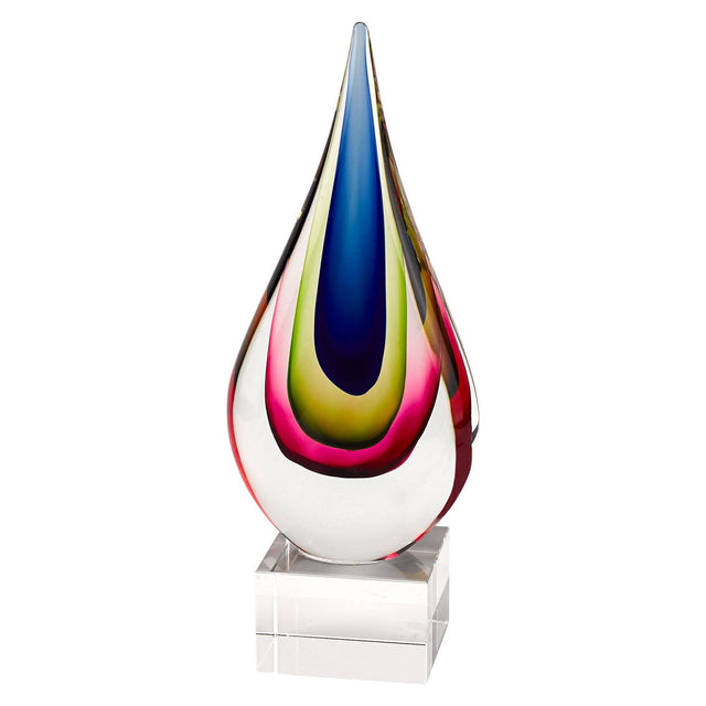Essence Murano Style Mouth Blown 11.5" Teardrop Centerpiece