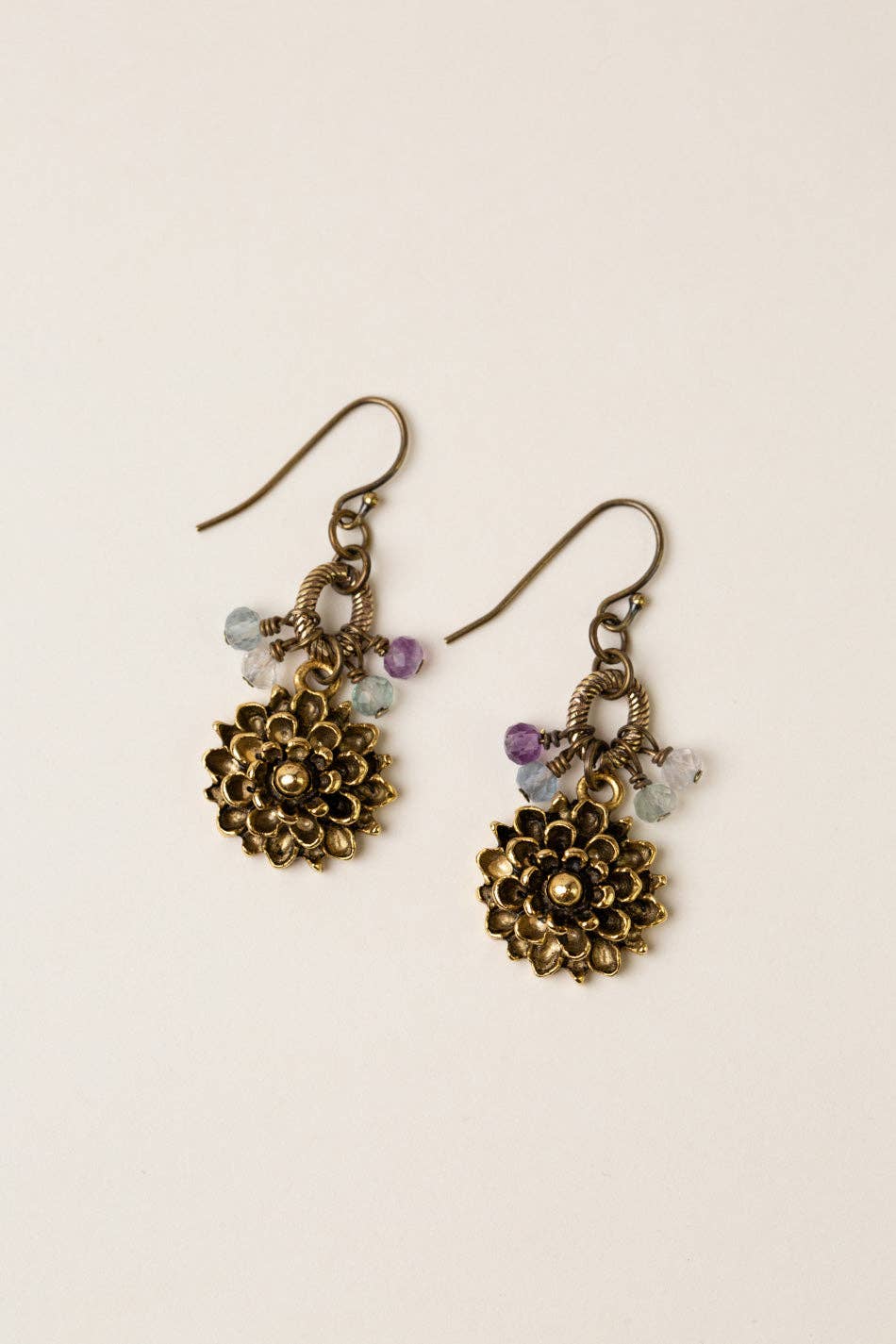 Aspire Flourite Cluster Earrings