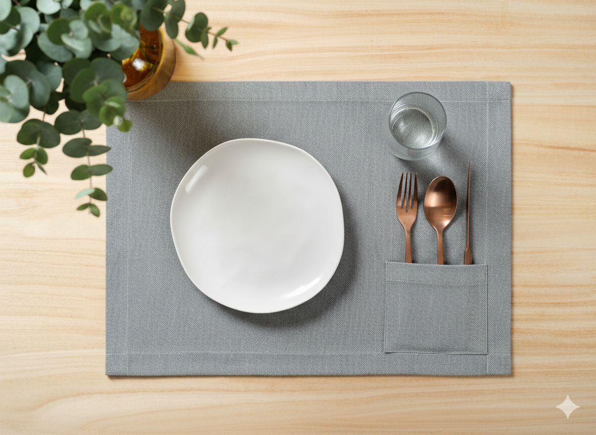 Cotton Placemats Set of 4 – Eco-Friendly Farmhouse Decor