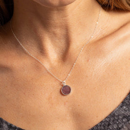 Amethyst Pendant Necklace 925 Sterling Silver Chain