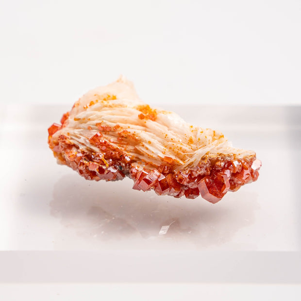 Vanadinite on Barite Specimen