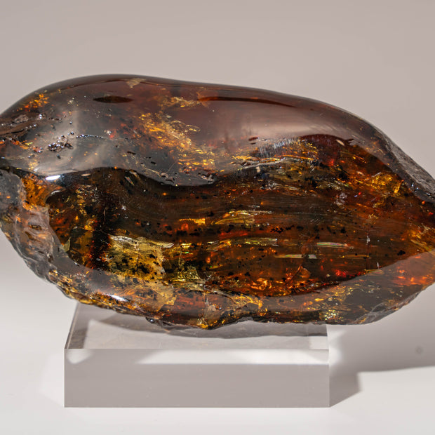 Rare "Lion's Mane" Sumatran Blue Amber Specimen A