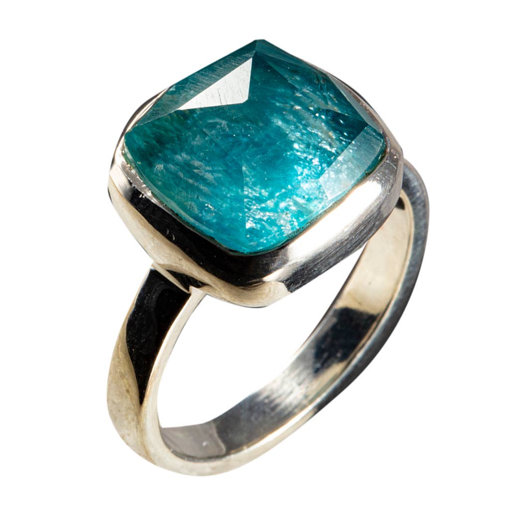 Lenox Apatite Sterling Doublet Ring - Size 6