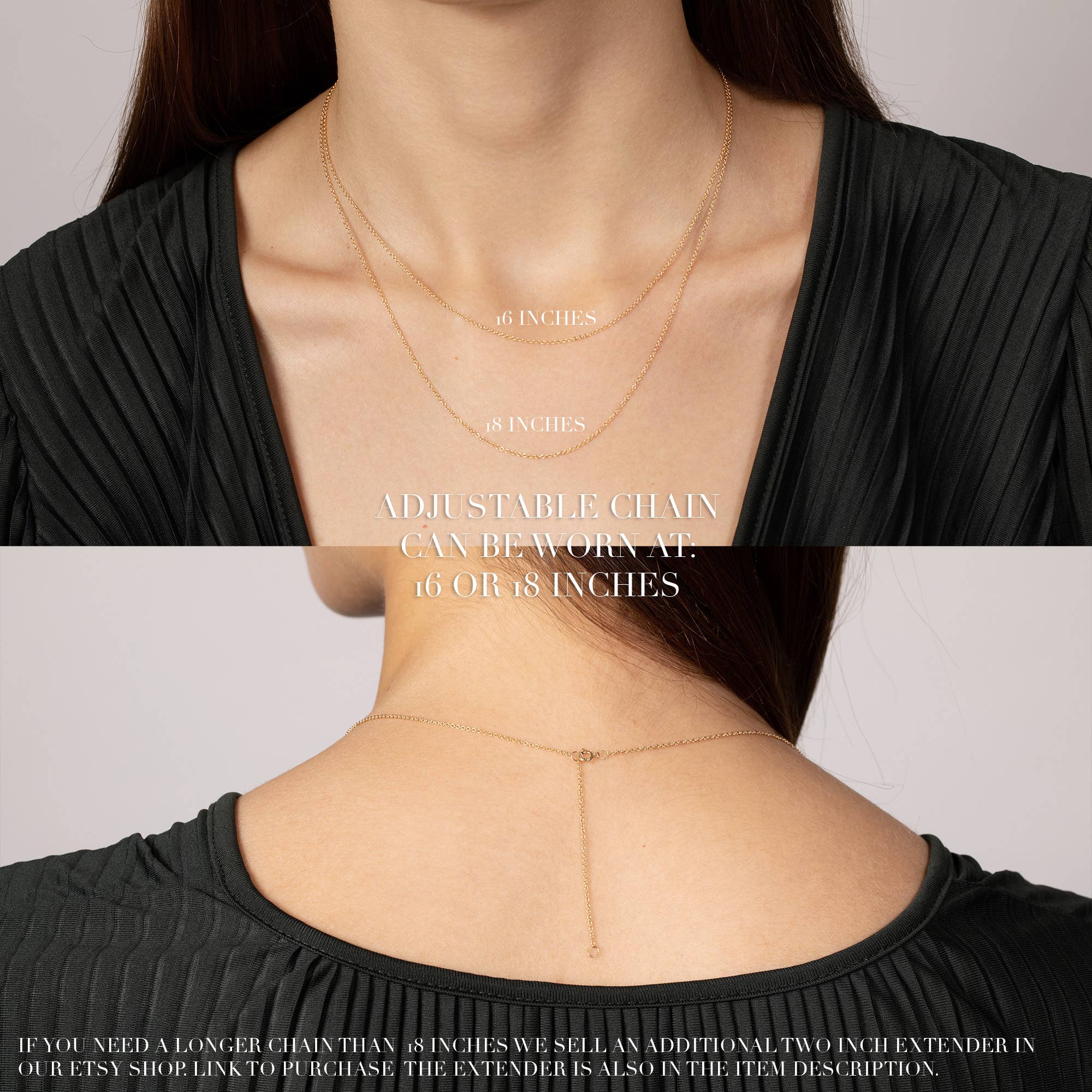 Black Obsidian Gold Circle Necklace (Satellite Chain)