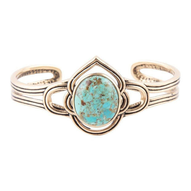 Nova Turquoise and Bronze Cuff Bracelet