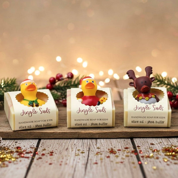 Jingle Suds Holiday Handmade Soap Bar for Kids