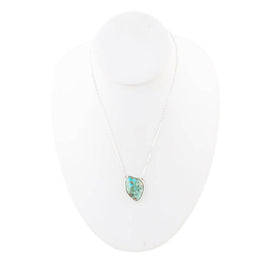 Abstract Turquoise and Sterling Silver Necklace