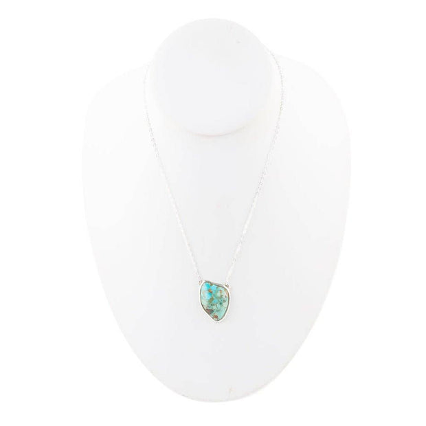 Abstract Turquoise and Sterling Silver Necklace