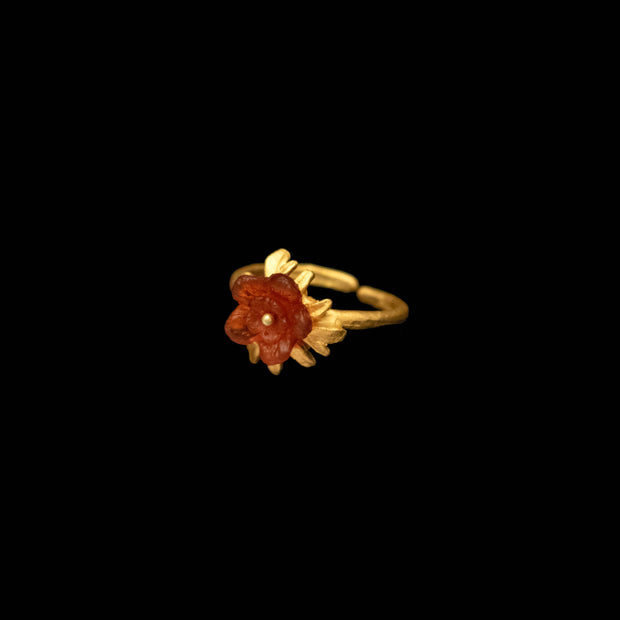Mums Adj. Ring (Scarlet)
