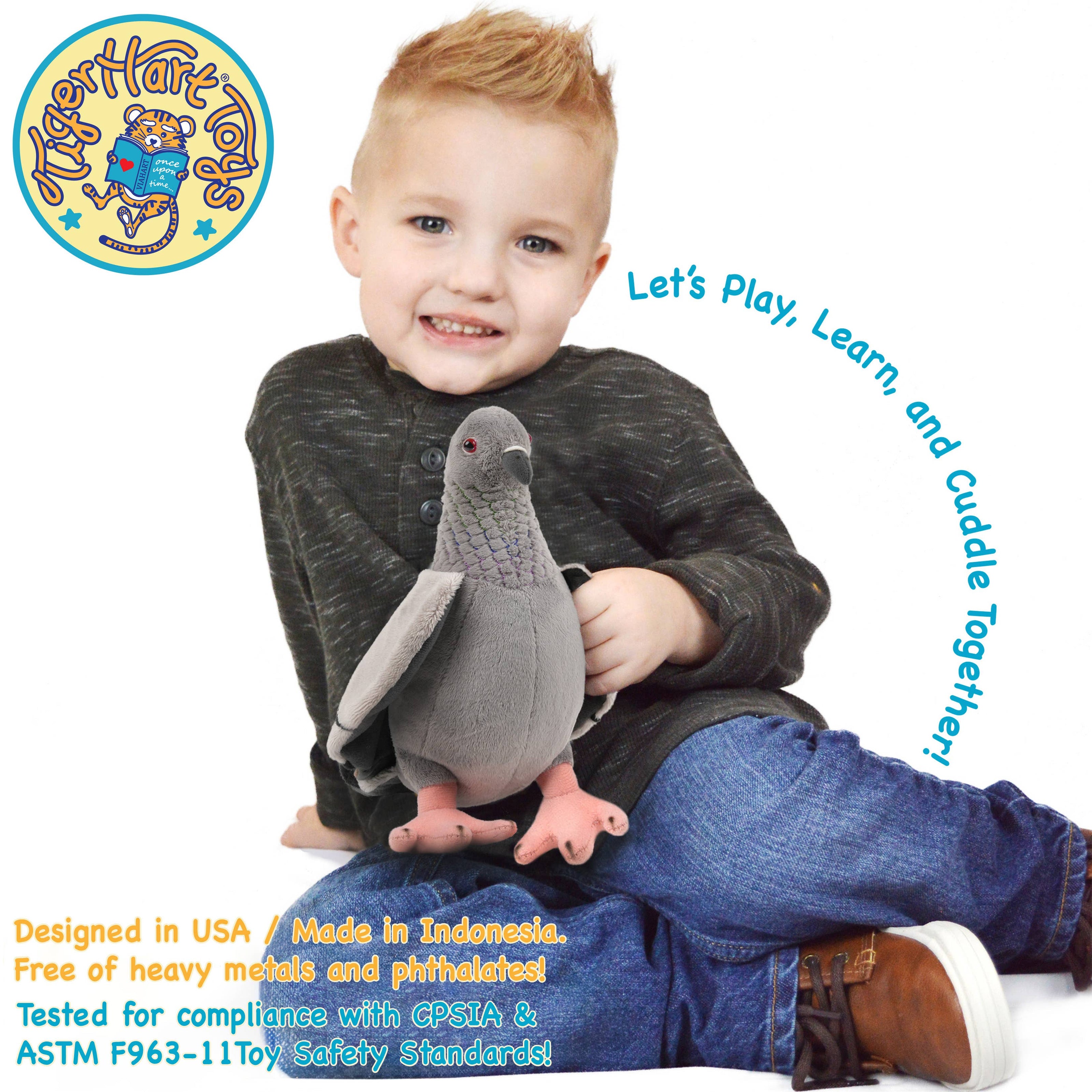 Pepper The Pigeon | 8.5 Inch Stuffed Animal Plush Bird