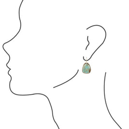 Agave Genuine Turquoise Earrings