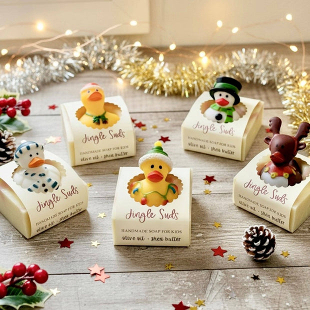 Jingle Suds Holiday Handmade Soap Bar for Kids
