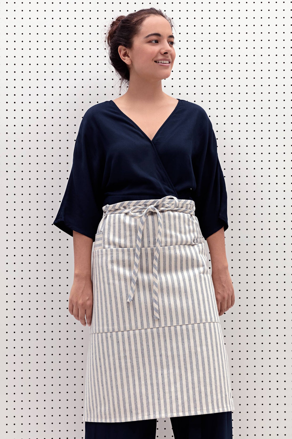 Striped Cotton Bistro Apron