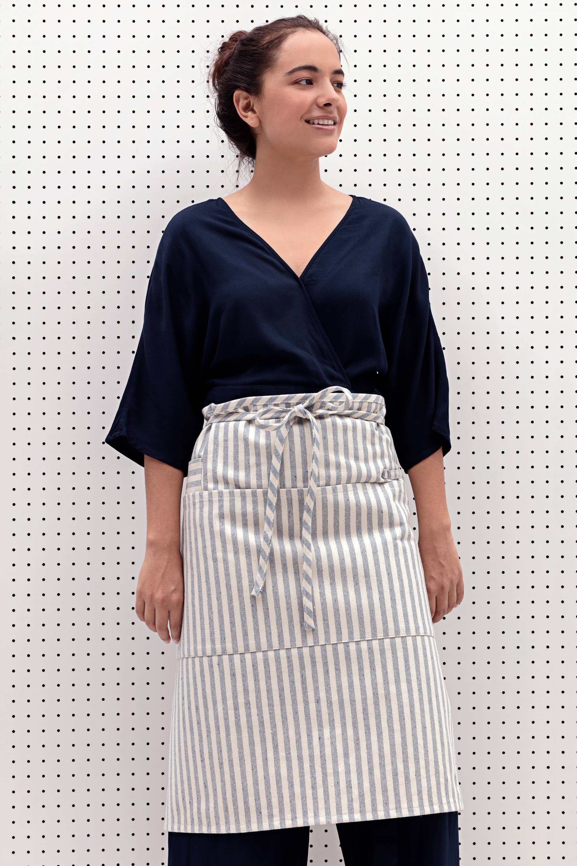 Striped Cotton Bistro Apron