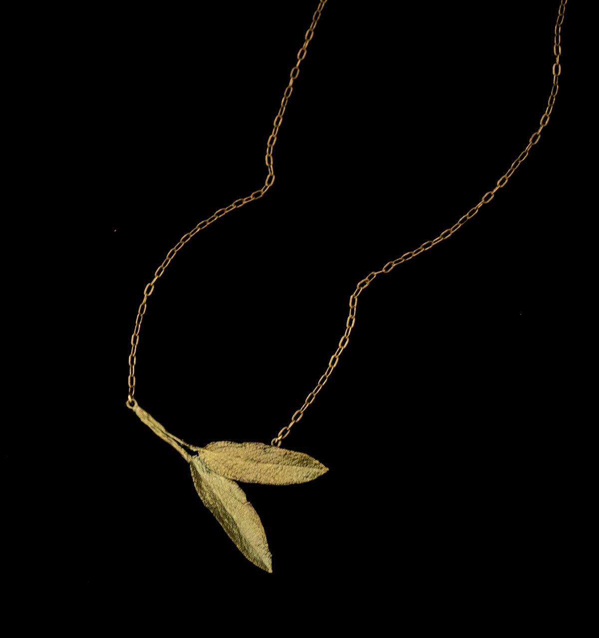 Sage Leaf Pendant - Dainty Additions 16