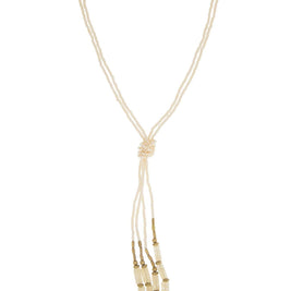 Hema Knot Necklace- Cream