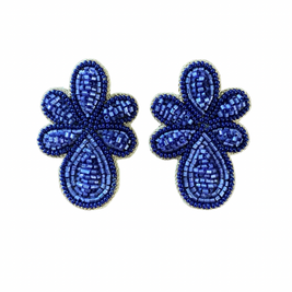 Mercer Earrings in Navy