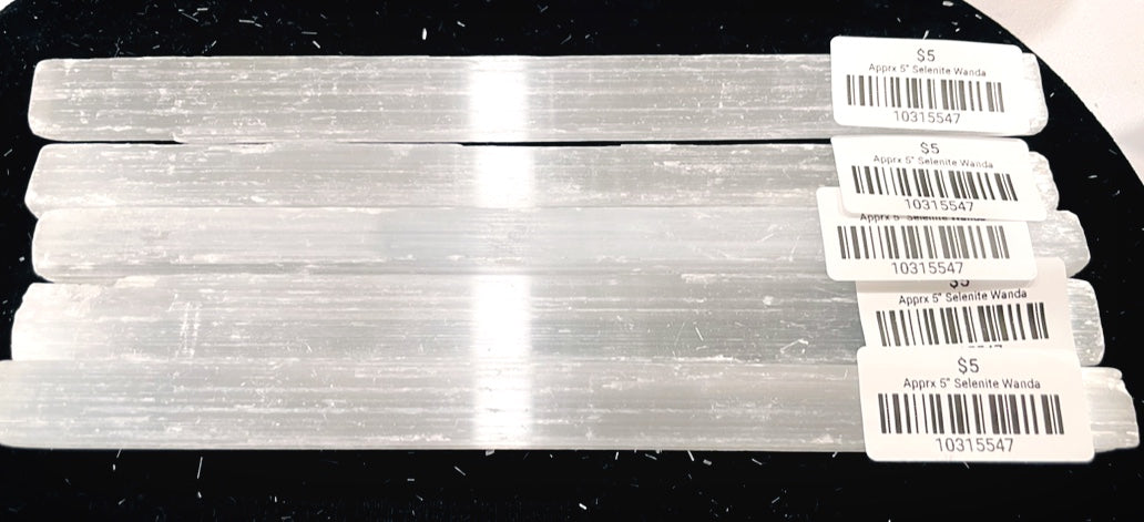 Selenite ROUGH wands (approx. 8