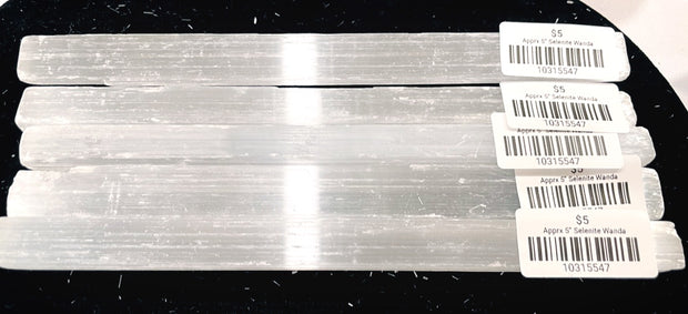 Selenite ROUGH wands (approx. 8")