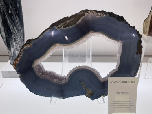 Showpiece Agate Geode Ring Decor - "The Window"