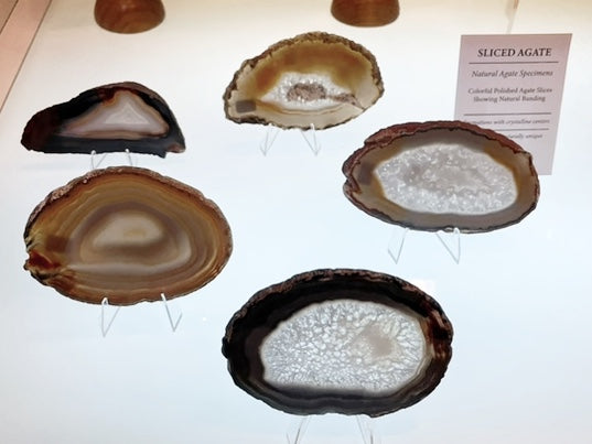 Agate Slices  Natural - 3-3.5 in