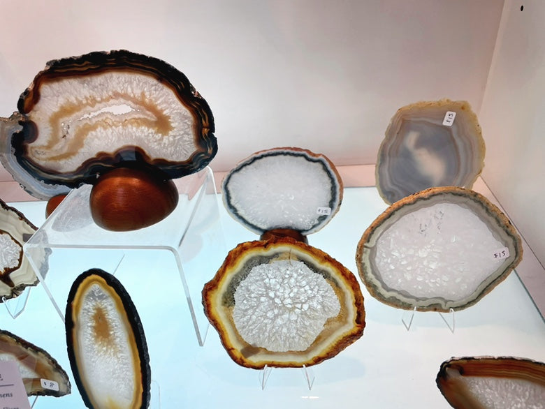 Agate Slices Natural approx. 4.25-5.5 in