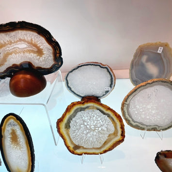 Agate Slices Natural approx. 4.25-5.5 in