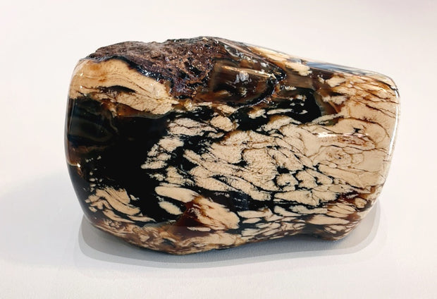 Rare "Milk and Honey" Sumatran Blue Amber Specimen A