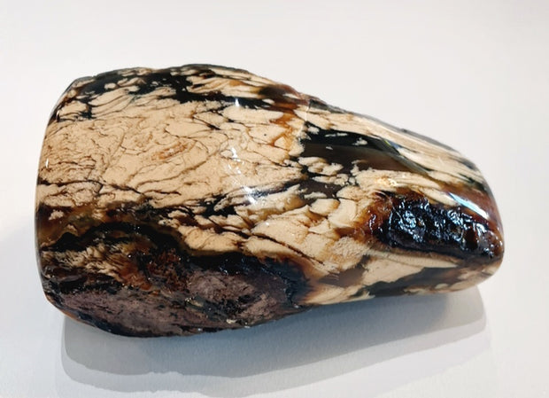 Rare "Milk and Honey" Sumatran Blue Amber Specimen A