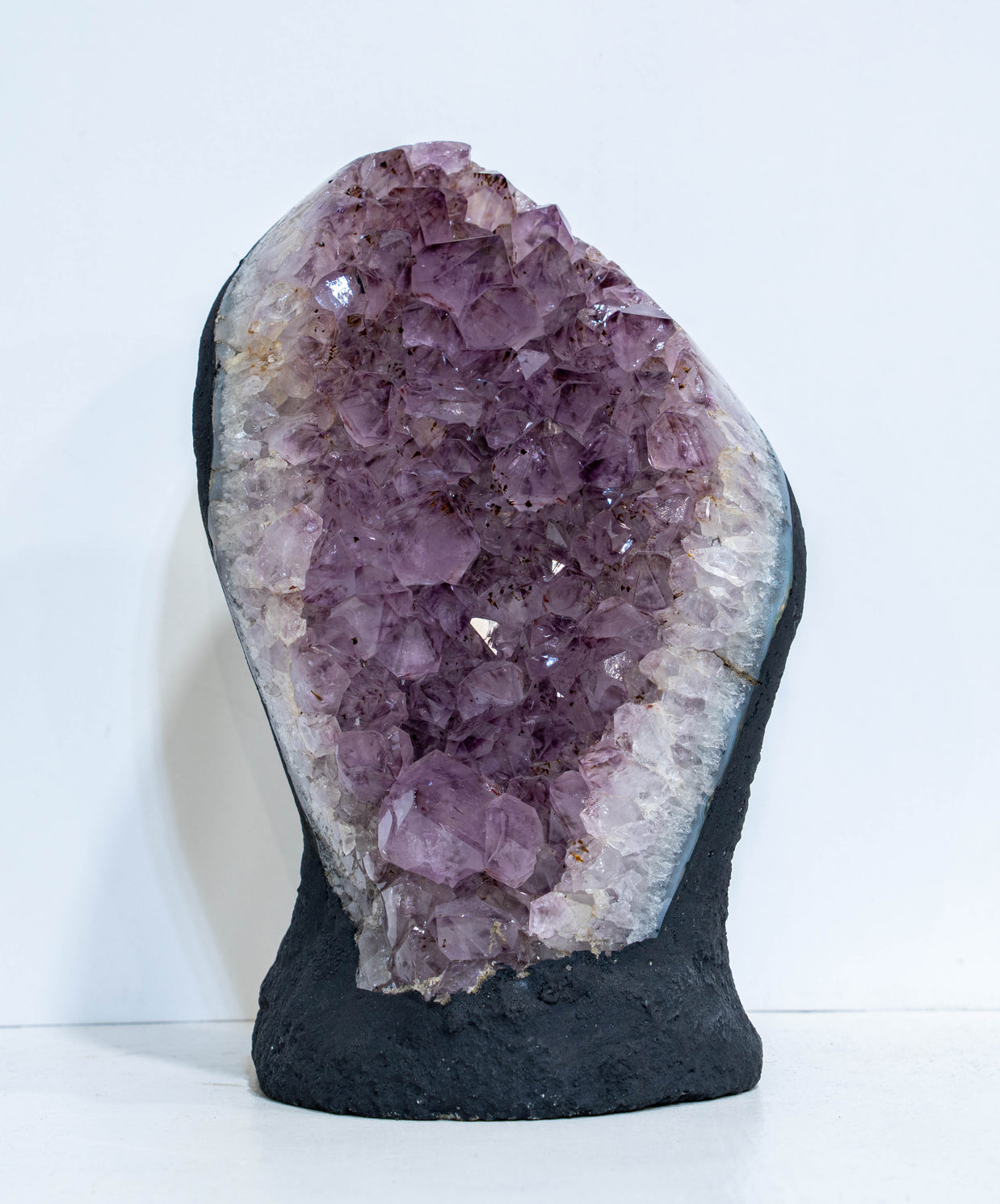 Decor Amethyst Cut Base -  9" tall