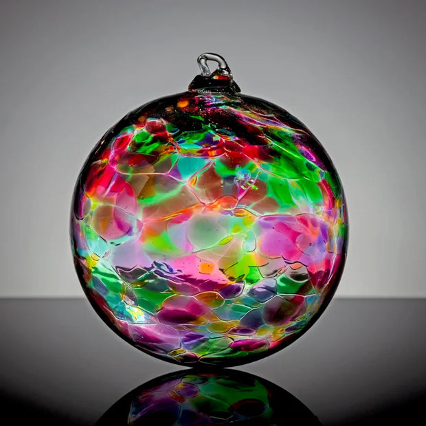Hand Blown Glass Ornament (varying color/styles) - 1 pc