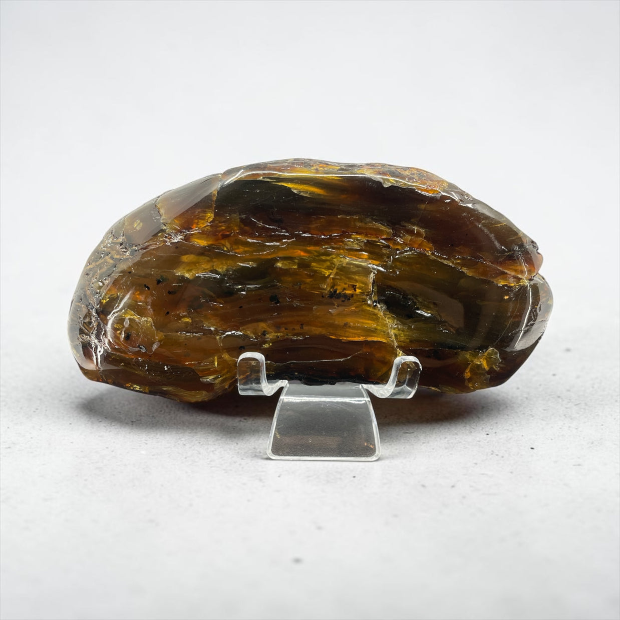Rare "Lion's Mane" Sumatran Blue Amber Specimen C