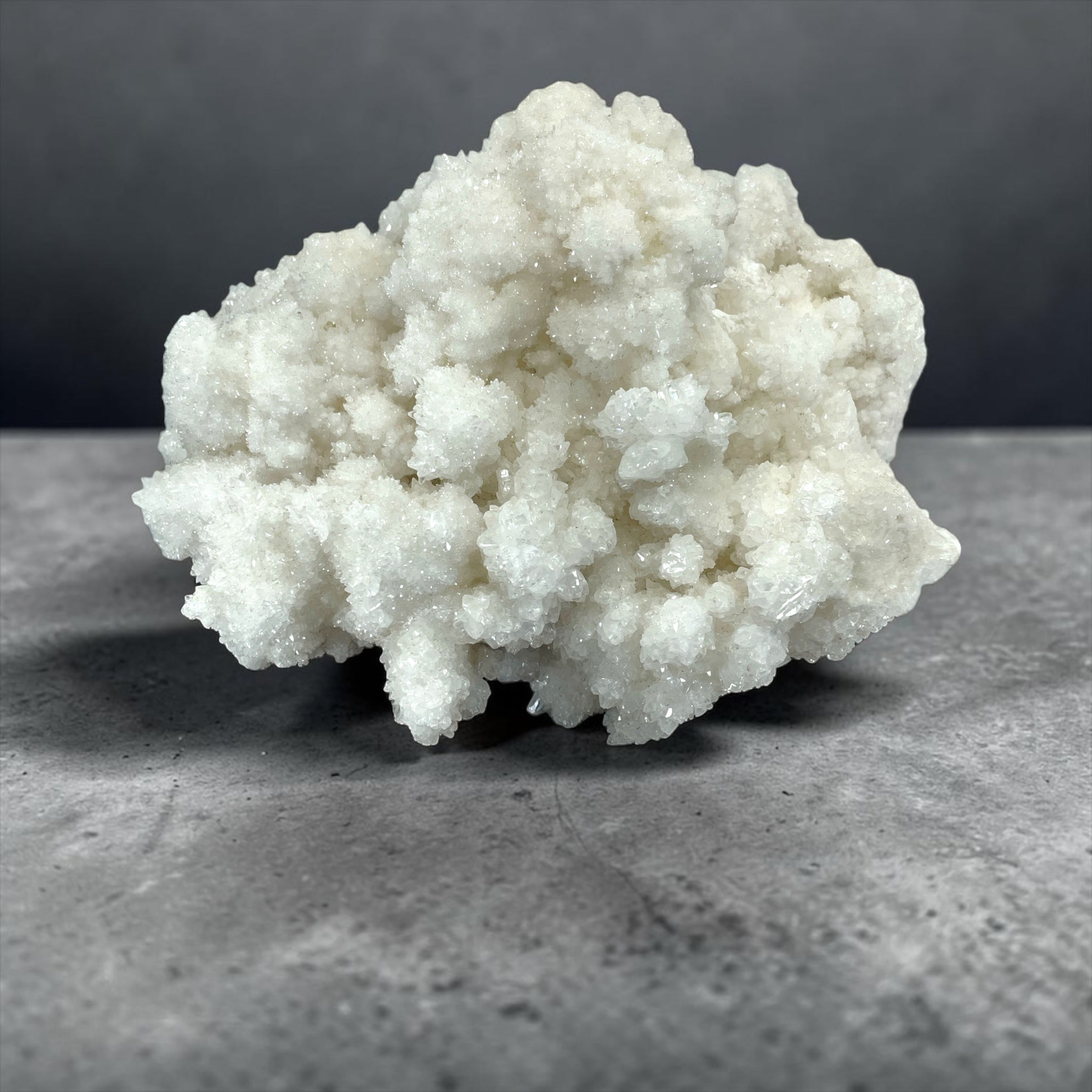 Large White Crystal Argonite Specimen