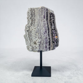 Chevron Amethyst on Metal Base B