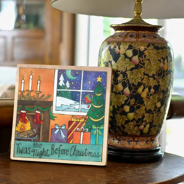 "Silent Night" Wall Plaque - 9x9