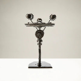 Enterprise Star Trek Inspired Recycled Metal Sculpture