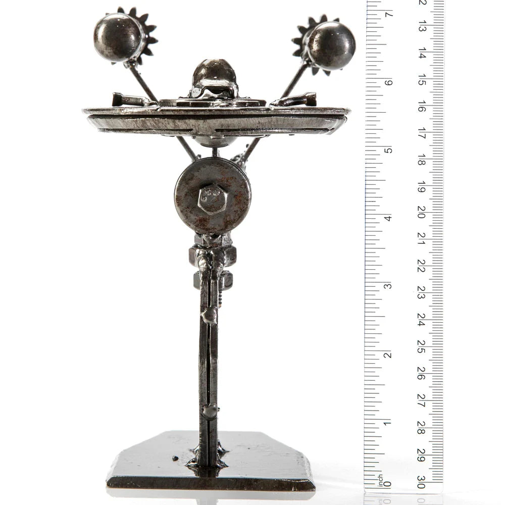 Enterprise Star Trek Inspired Recycled Metal Sculpture