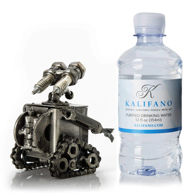 4" Wall-E Inspired Recycled Metal Sculpture