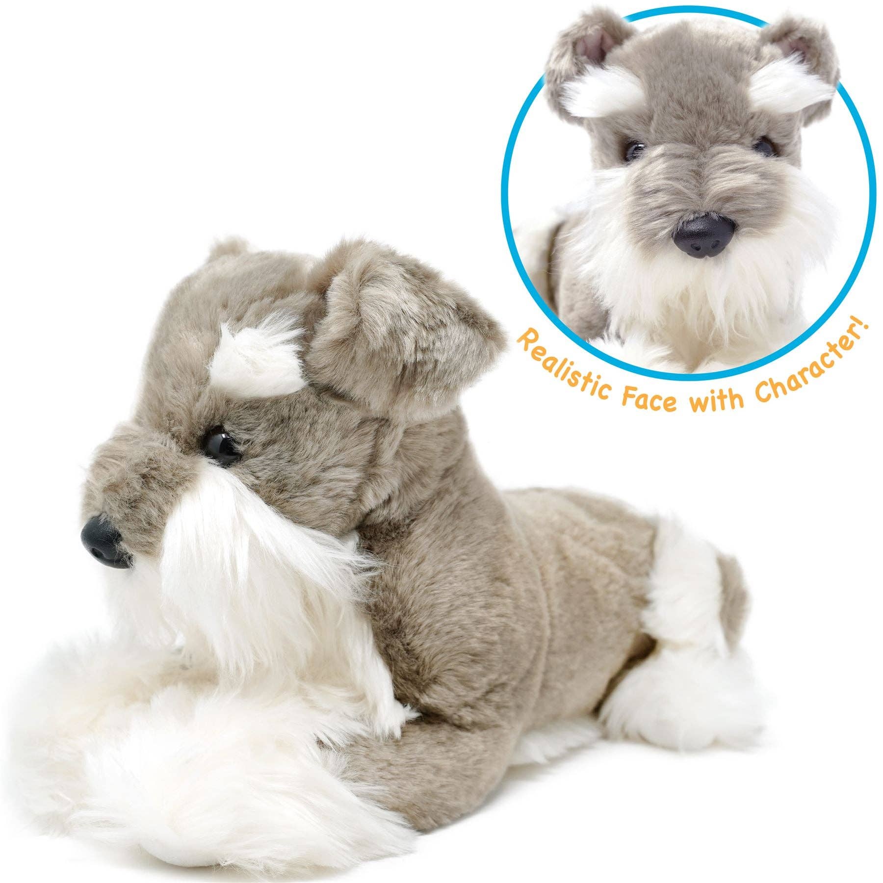 Siegfried The Schnauzer | 13 Inch Stuffed Animal Plush | By TigerHart Toys