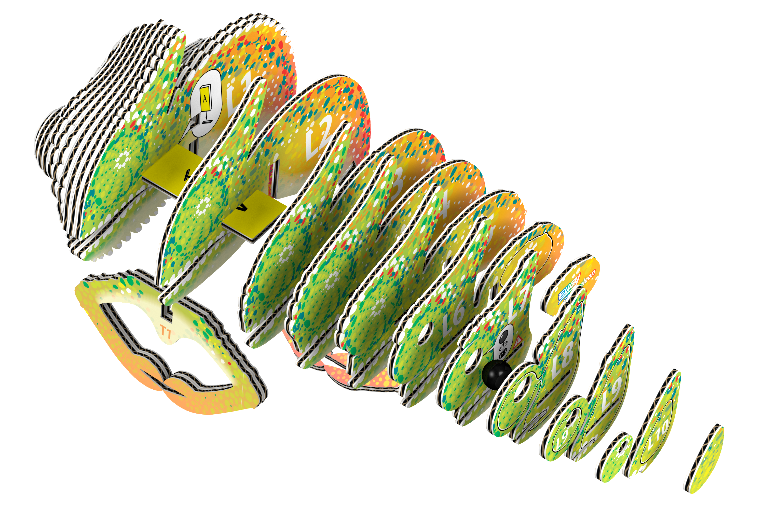 Chameleon 3D Puzzle