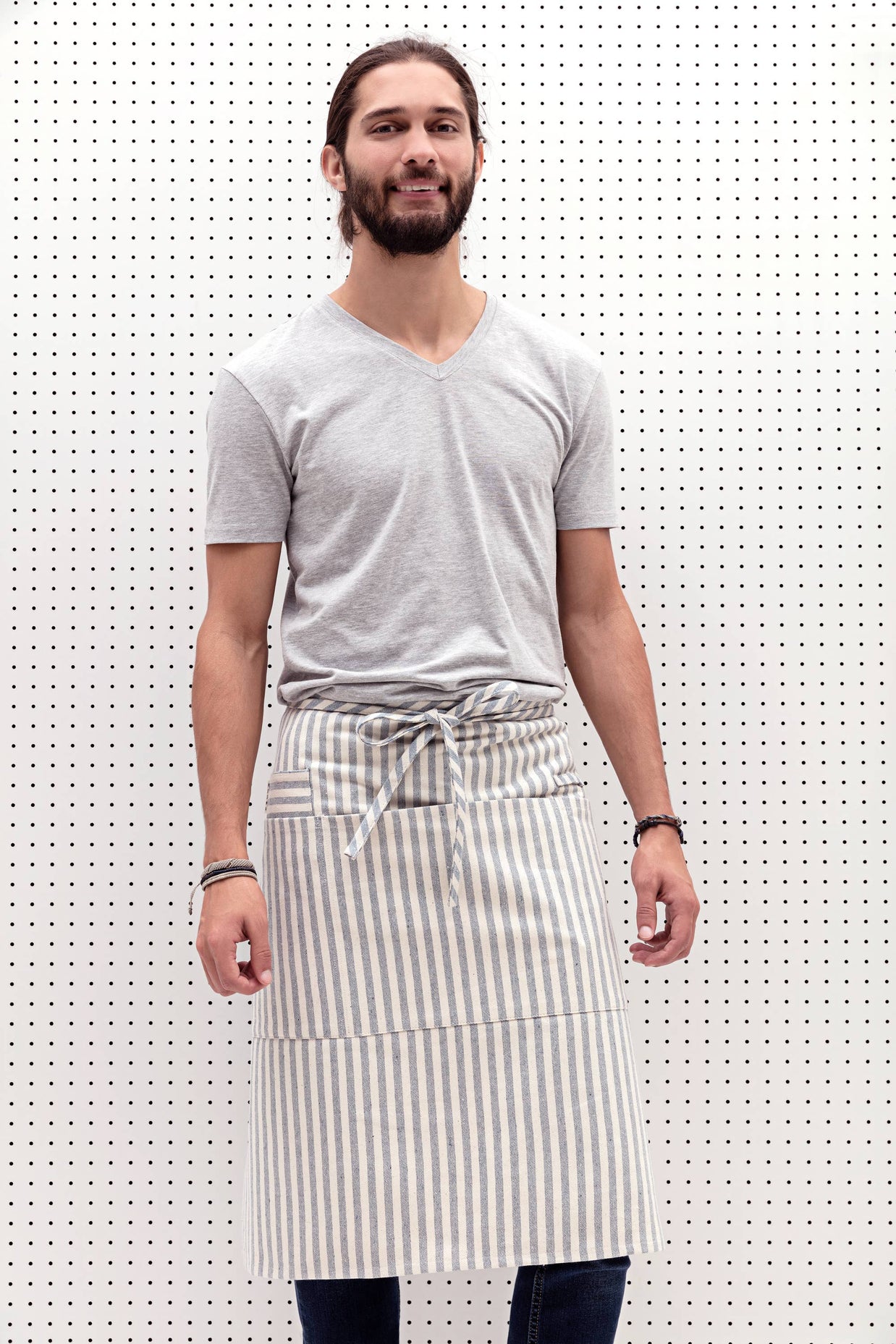 Striped Cotton Bistro Apron