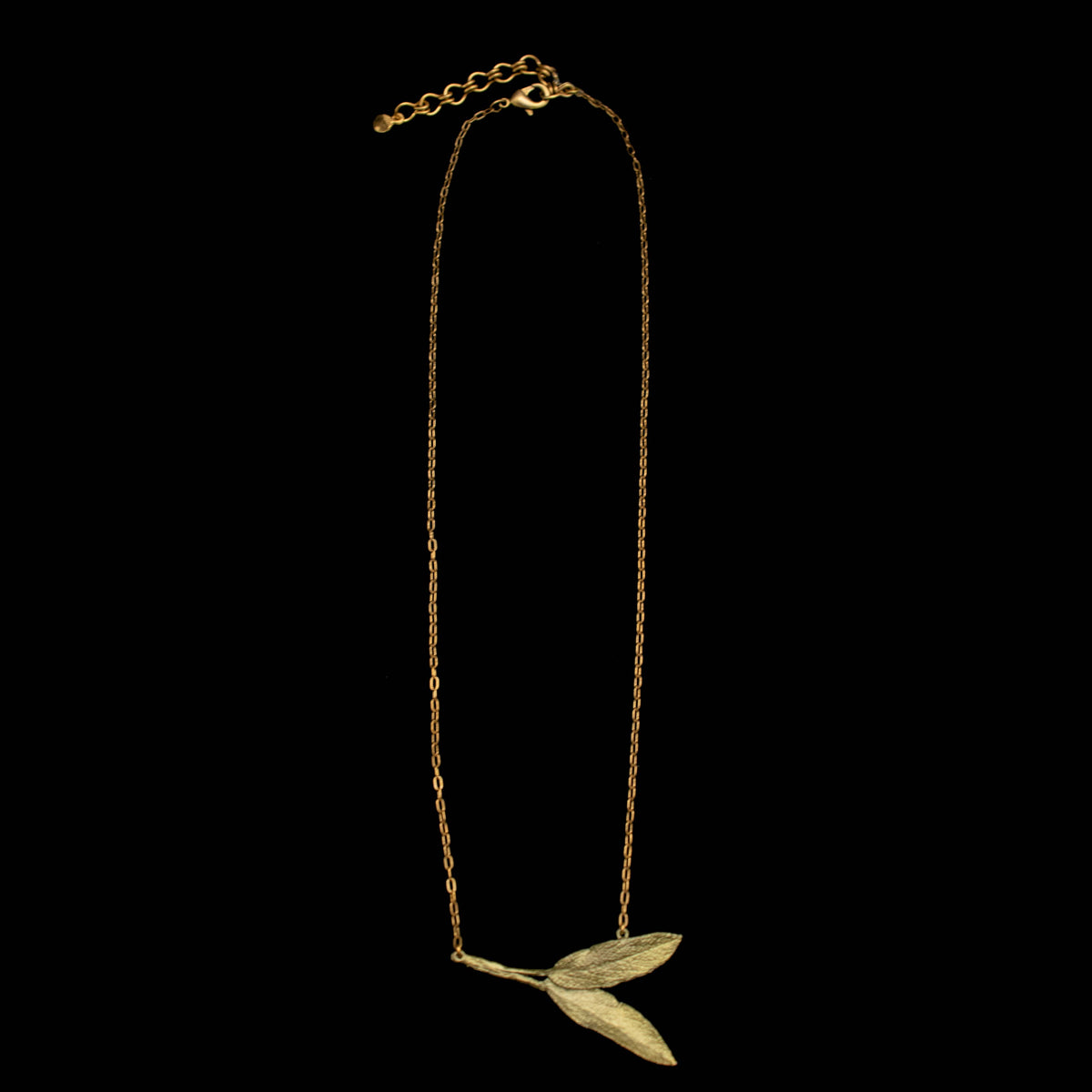 Sage Leaf Pendant - Dainty Additions 16