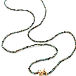 Luxury Faceted African Turquoise Necklace or Bracelet