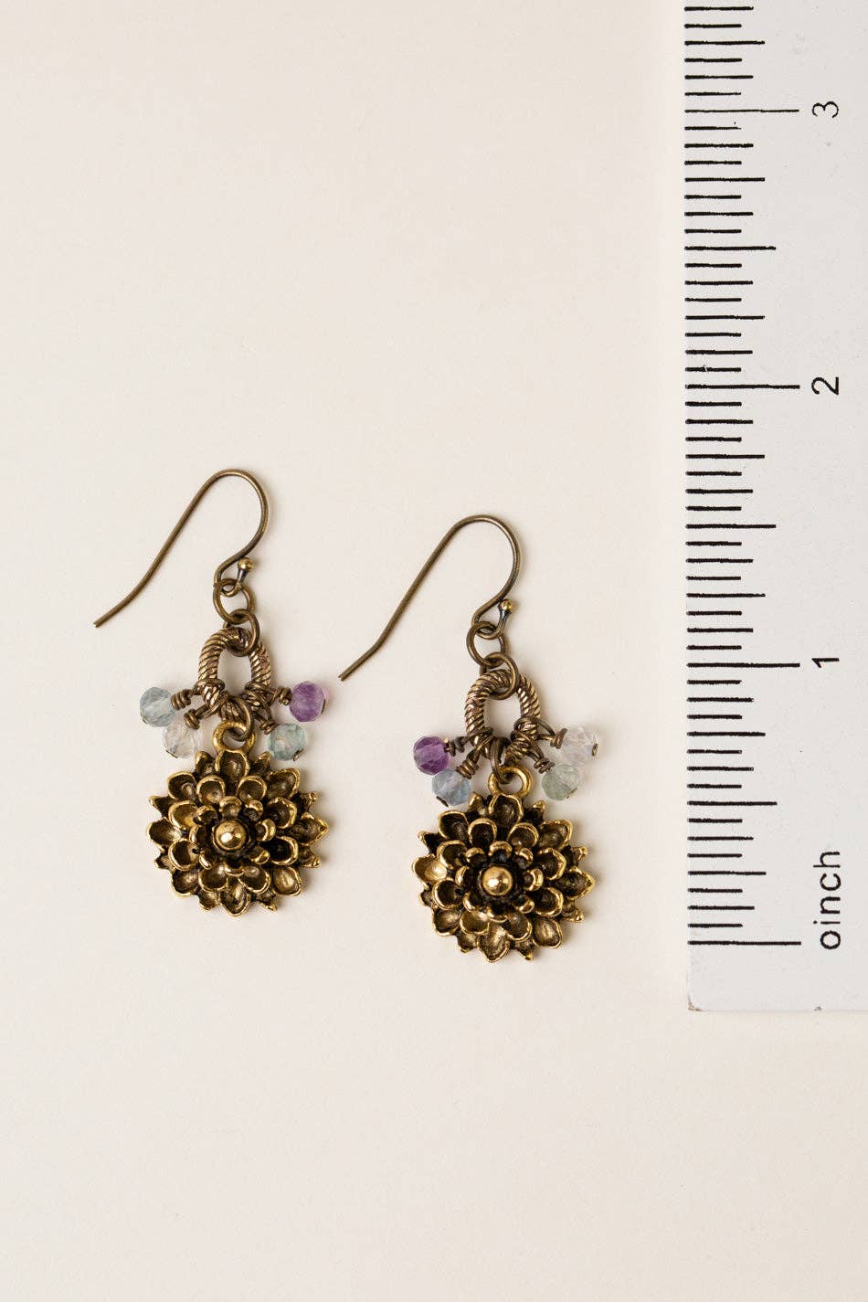 Aspire Flourite Cluster Earrings