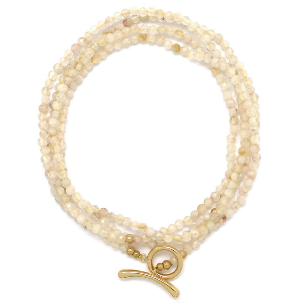 Luxury Faceted Quartz Stone Long Necklace