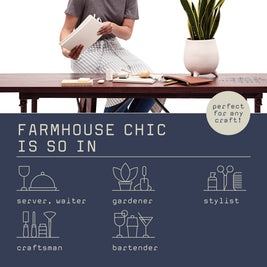 Striped Cotton Bistro Apron