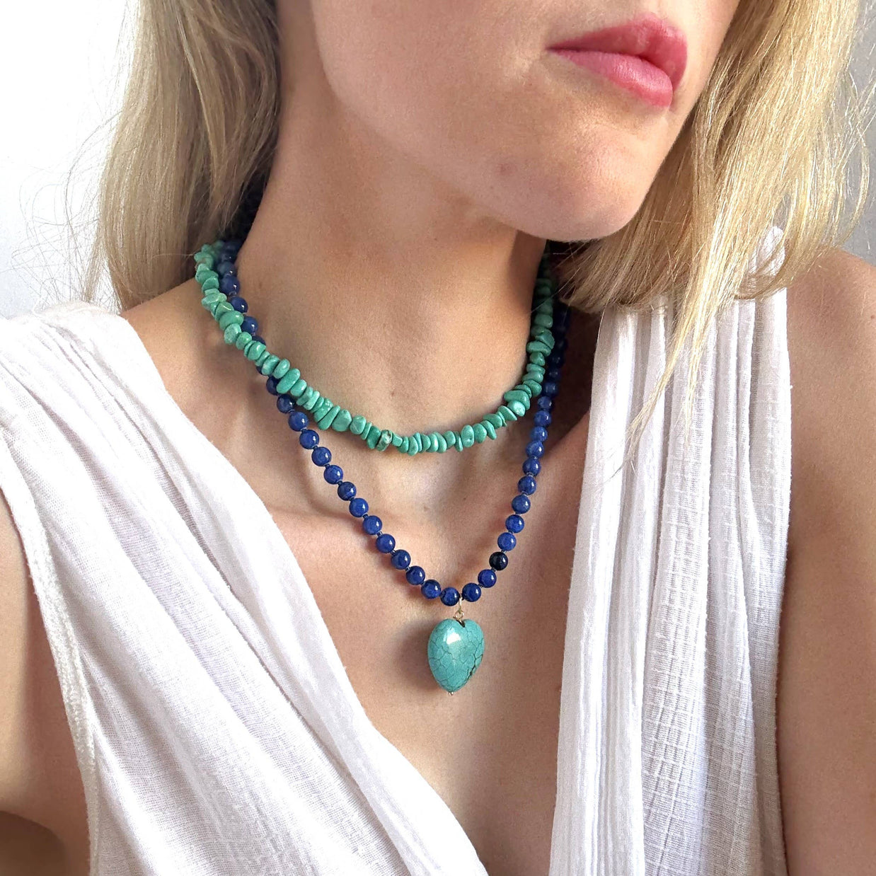 Leni Beaded Necklace - Handmade