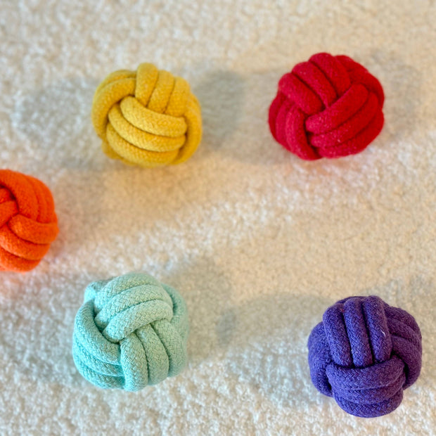 Handmade Sustainable Colorful Rope Balls
